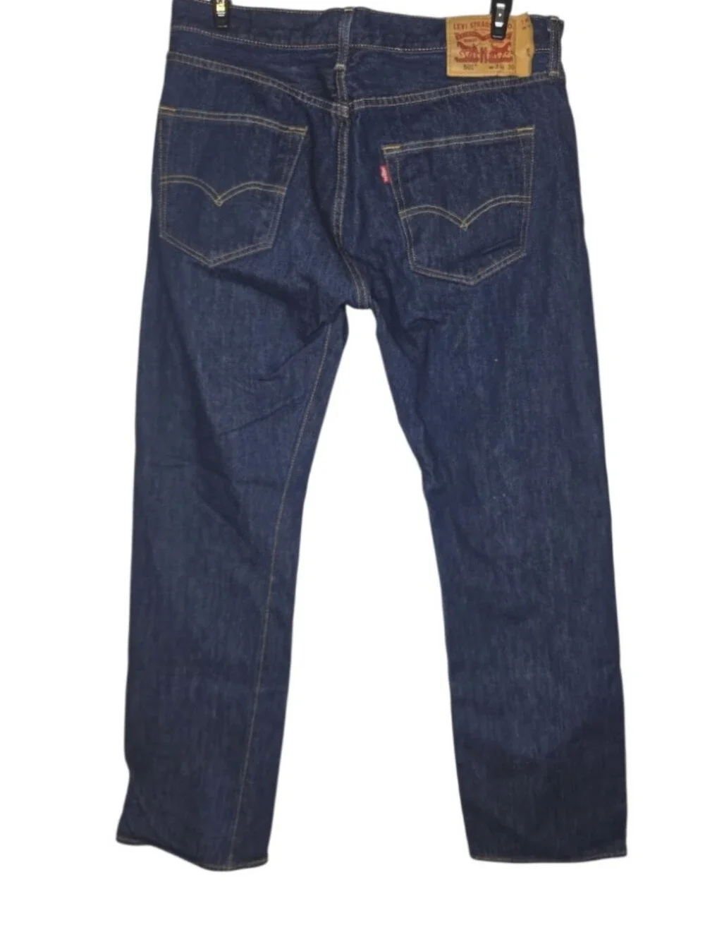 Levi's Men's Dark Wash 501 Button Fly Jeans Size 34 Inseam 30